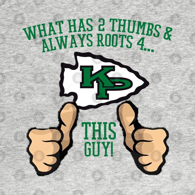What has 2 thumbs and roots for King Philip, THIS GUY by ArmChairQBGraphics